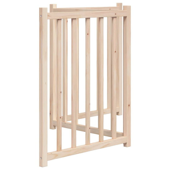 Dog Gate Foldable 3 Panels 150 Cm Solid Wood Fir Tpxxln