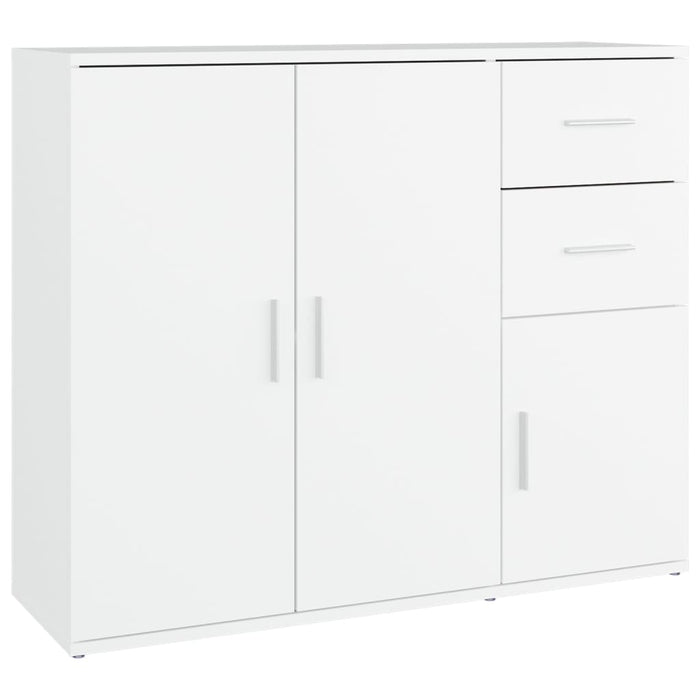 Sideboard White 91X29.5X75 Cm Engineered Wood Nxtxlk