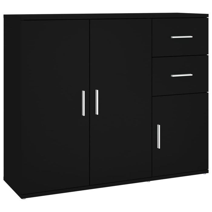 Sideboard Black 91X29.5X75 Cm Engineered Wood Nxtxib