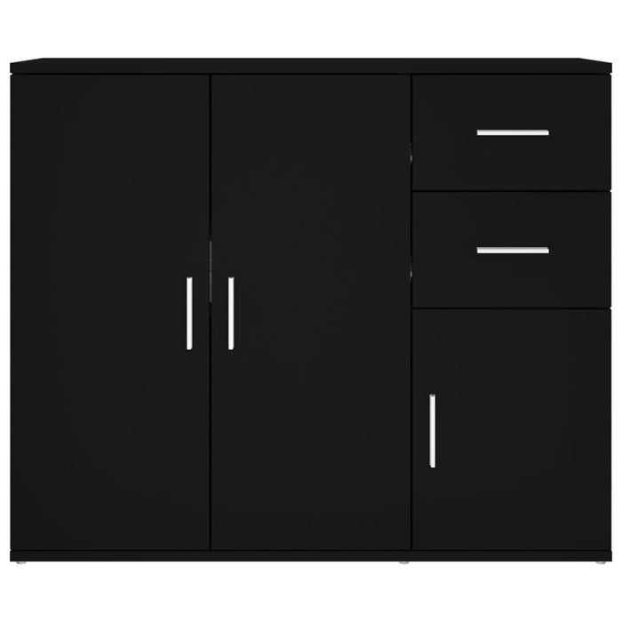 Sideboard Black 91X29.5X75 Cm Engineered Wood Nxtxib