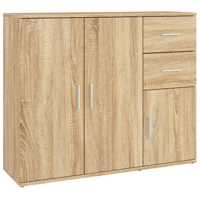 Sideboard Sonoma Oak 91X29.5X75 Cm Engineered Wood Nxtxix