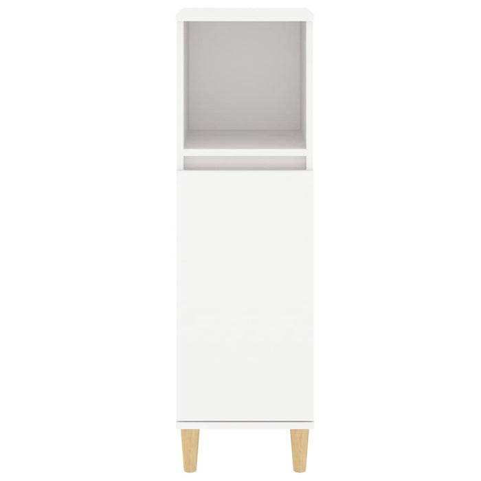 Bathroom Cabinet White 30X30X100 Cm Engineered Wood Noknba