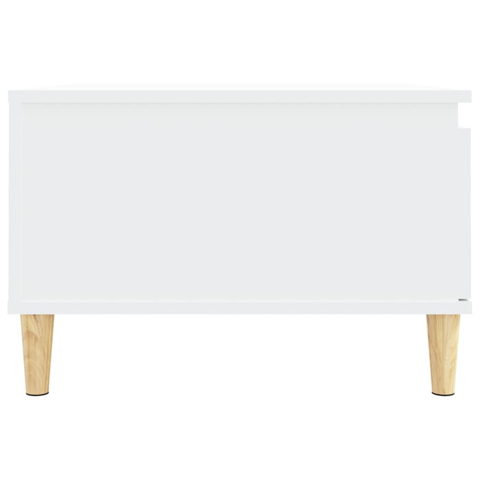 Coffee Table White 55X55X36.5 Cm Engineered Wood Nxobil