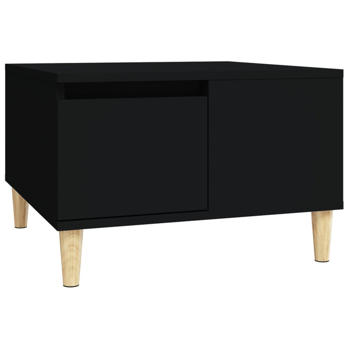 Coffee Table Black 55X55X36.5 Cm Engineered Wood Nxobii