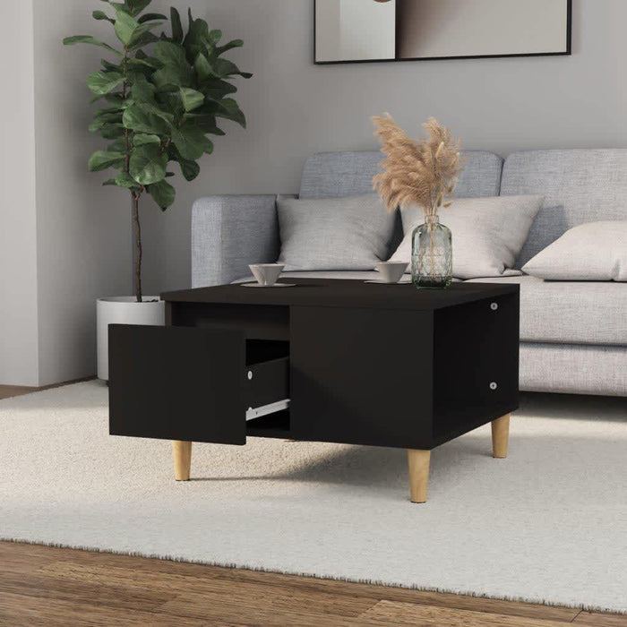 Coffee Table Black 55X55X36.5 Cm Engineered Wood Nxobii