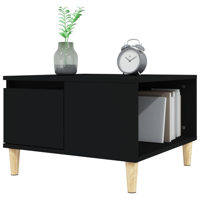 Coffee Table Black 55X55X36.5 Cm Engineered Wood Nxobii