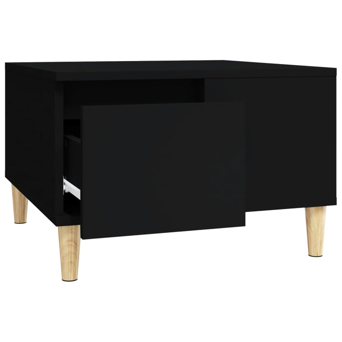 Coffee Table Black 55X55X36.5 Cm Engineered Wood Nxobii