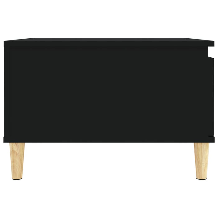 Coffee Table Black 55X55X36.5 Cm Engineered Wood Nxobii