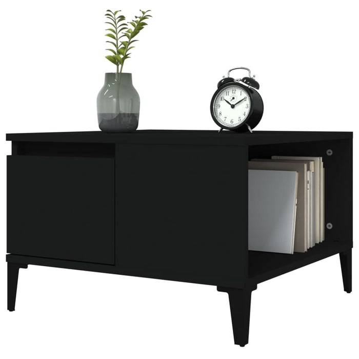 Coffee Table Black 55X55X36.5 Cm Engineered Wood Nxobnp