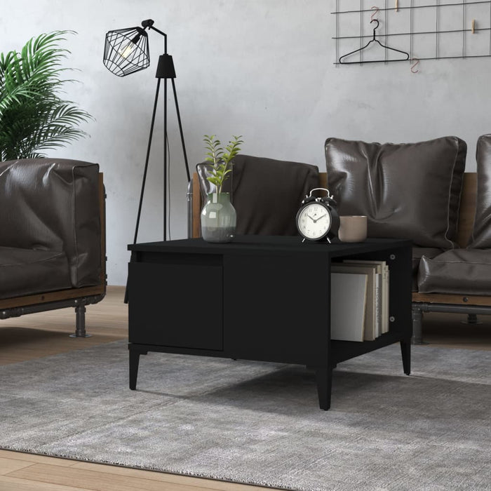 Coffee Table Black 55X55X36.5 Cm Engineered Wood Nxobnp