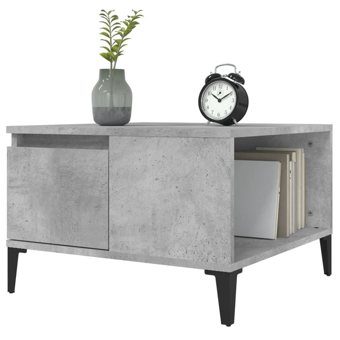 Coffee Table Concrete Grey 55X55X36.5 Cm Engineered Wood Nxobnn