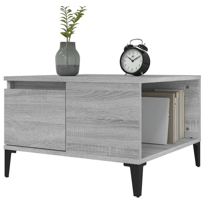 Coffee Table Grey Sonoma 55X55X36.5 Cm Engineered Wood Nxobkb
