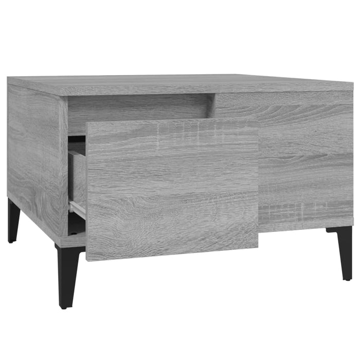 Coffee Table Grey Sonoma 55X55X36.5 Cm Engineered Wood Nxobkb