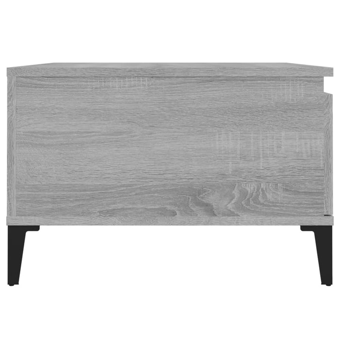 Coffee Table Grey Sonoma 55X55X36.5 Cm Engineered Wood Nxobkb