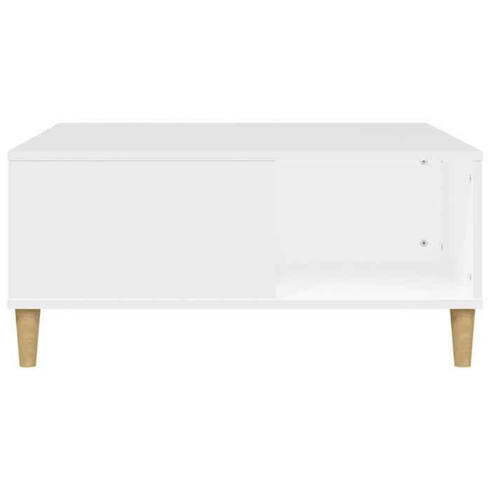 Coffee Table White 80X80X36.5 Cm Engineered Wood Nxobkx