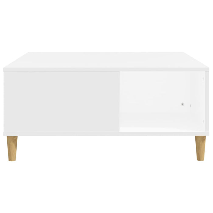 Coffee Table White 80X80X36.5 Cm Engineered Wood Nxobkx
