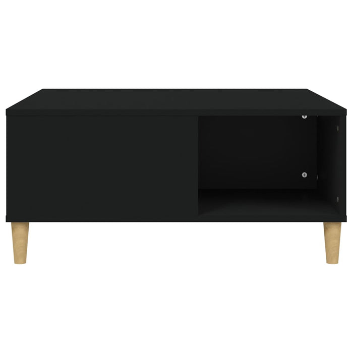 Coffee Table Black 80X80X36.5 Cm Engineered Wood Nxobkt