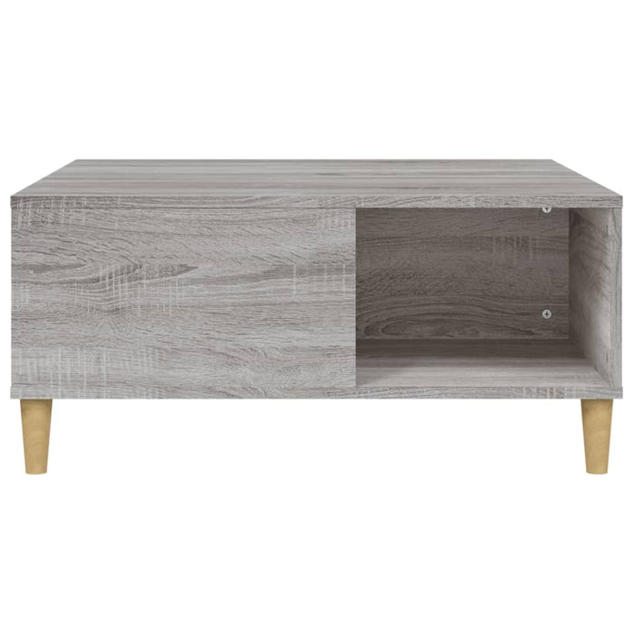 Coffee Table Grey Sonoma 80X80X36.5 Cm Engineered Wood Nxobkn