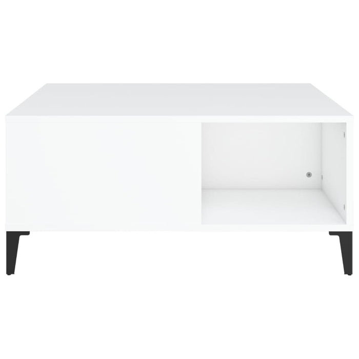 Coffee Table White 80X80X36.5 Cm Engineered Wood Nxoobb