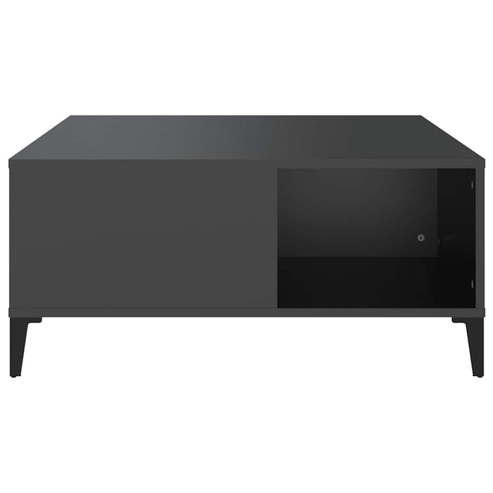 Coffee Table Black 80X80X36.5 Cm Engineered Wood Nxoobo