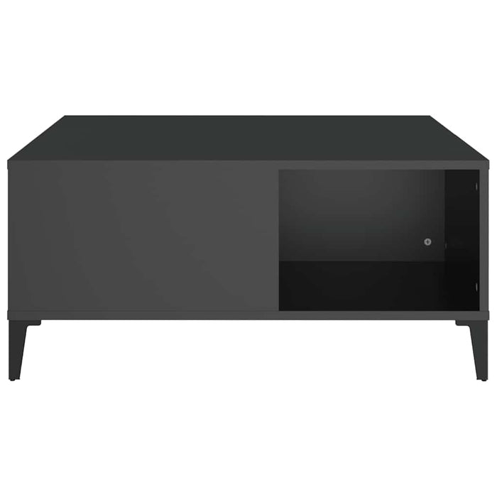 Coffee Table Black 80X80X36.5 Cm Engineered Wood Nxoobo