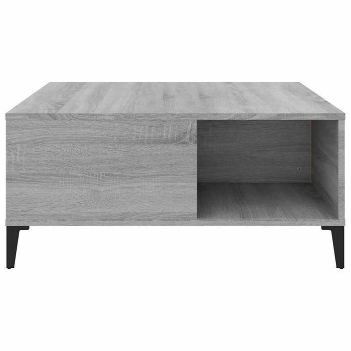 Coffee Table Grey Sonoma 80X80X36.5 Cm Engineered Wood Nxoobl