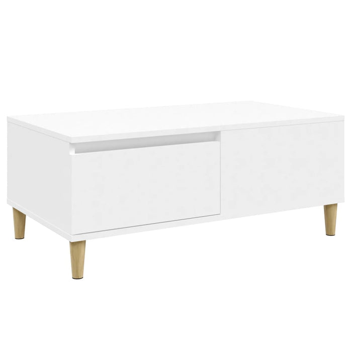 Coffee Table White 90X50X36.5 Cm Engineered Wood Nxoobn
