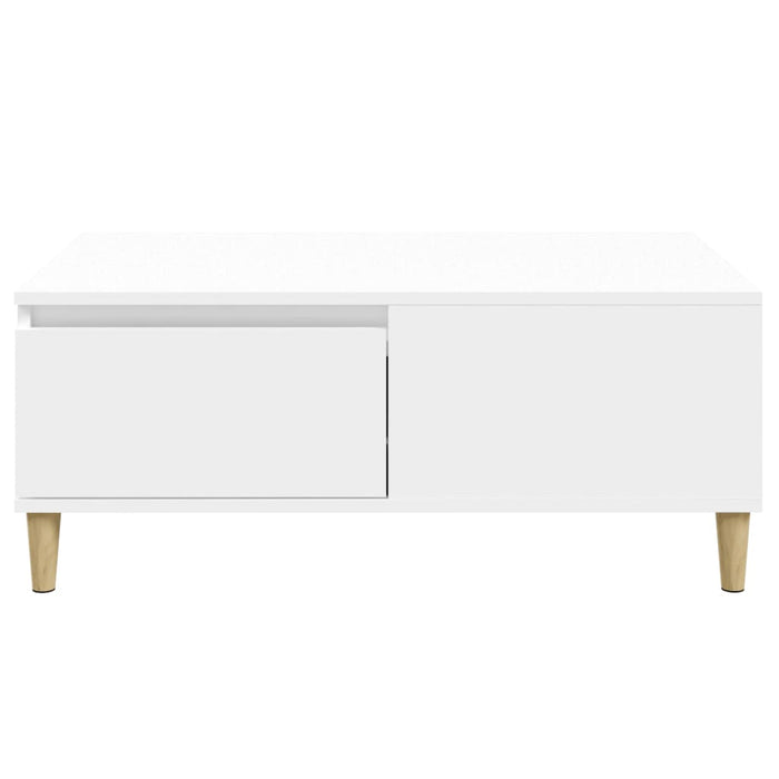 Coffee Table White 90X50X36.5 Cm Engineered Wood Nxoobn