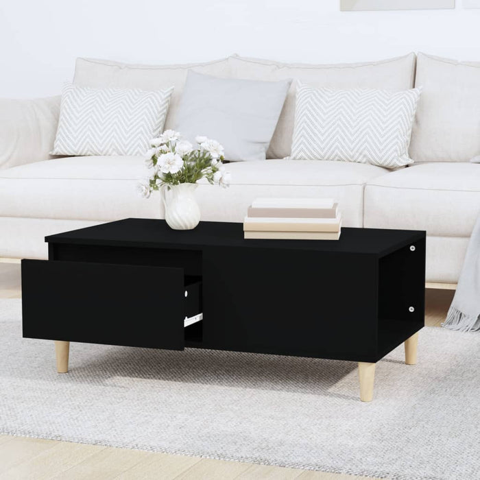 Coffee Table Black 90X50X36.5 Cm Engineered Wood Nxoobk