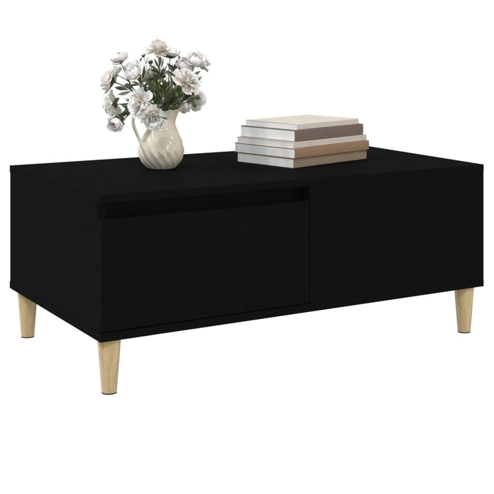 Coffee Table Black 90X50X36.5 Cm Engineered Wood Nxoobk