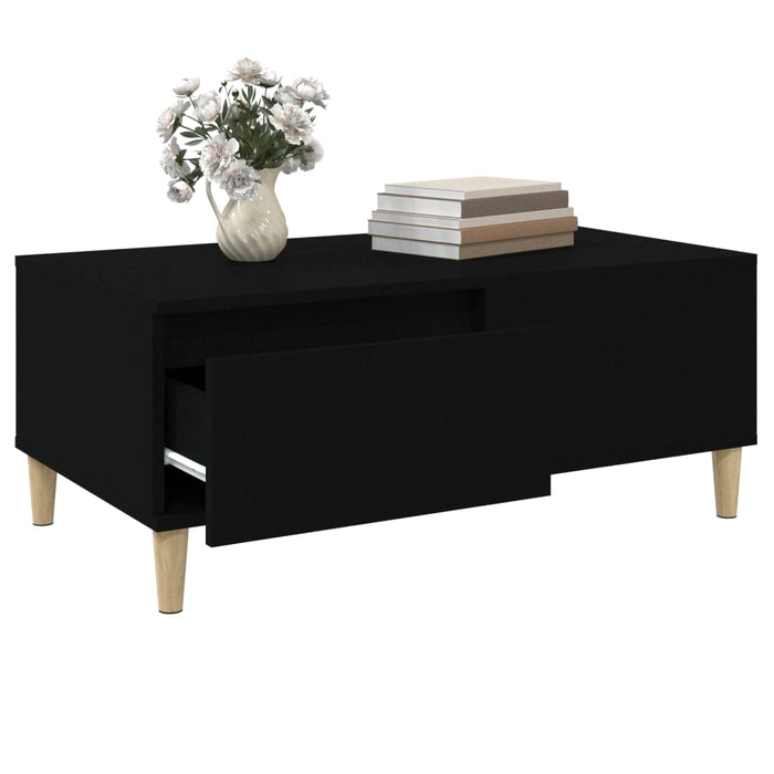 Coffee Table Black 90X50X36.5 Cm Engineered Wood Nxoobk
