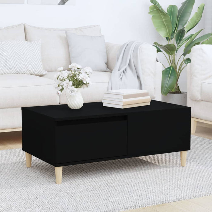 Coffee Table Black 90X50X36.5 Cm Engineered Wood Nxoobk