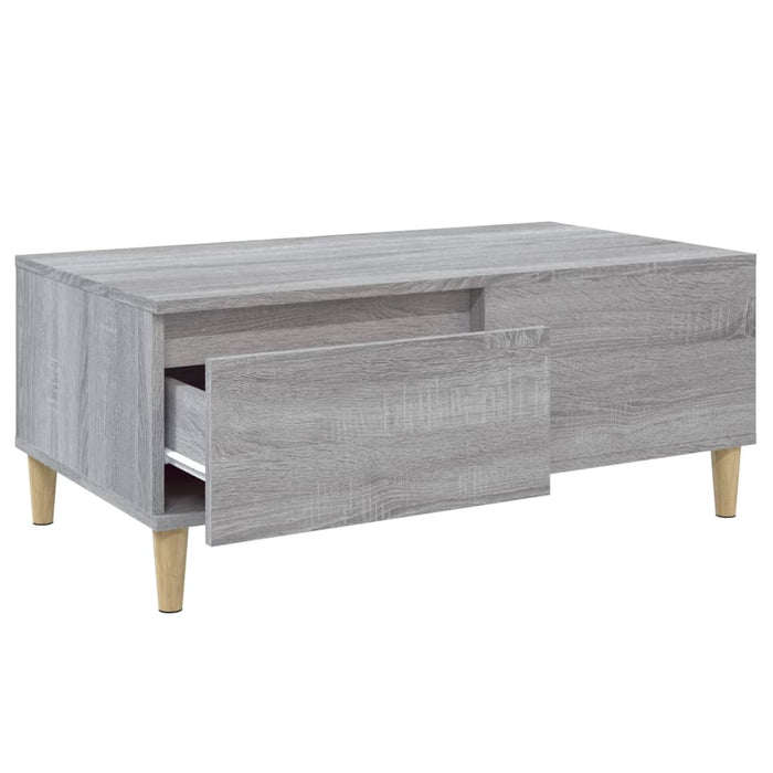 Coffee Table Grey Sonoma 90X50X36.5 Cm Engineered Wood Nxoooa