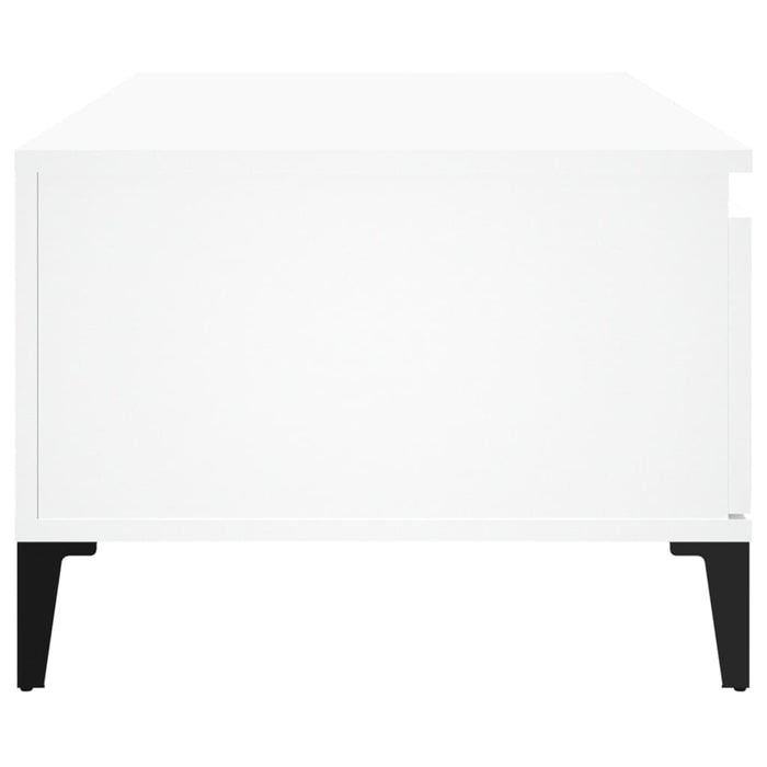 Coffee Table White 90X50X36.5 Cm Engineered Wood Nxoool