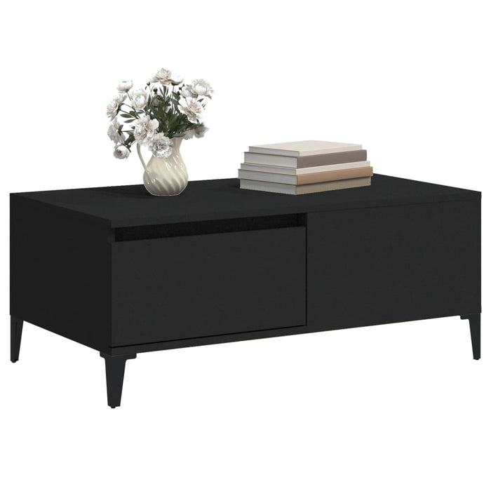 Coffee Table Black 90X50X36.5 Cm Engineered Wood Nxoooi