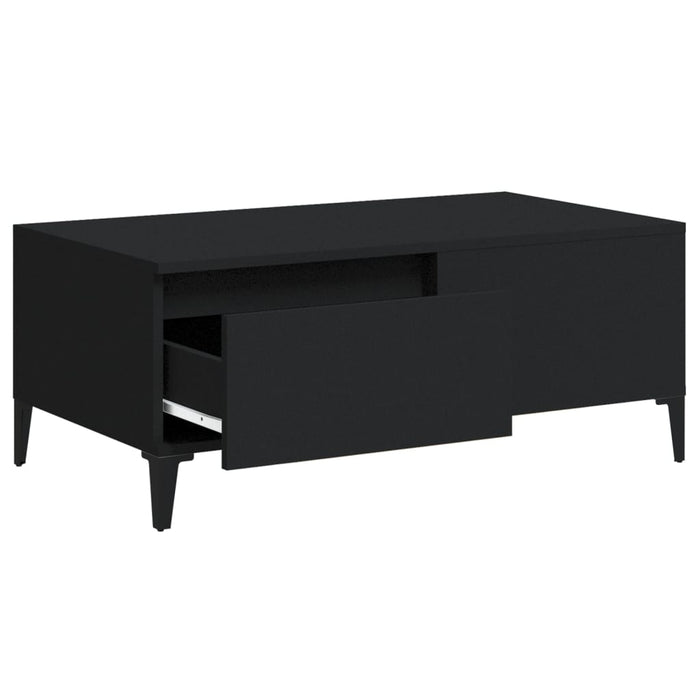 Coffee Table Black 90X50X36.5 Cm Engineered Wood Nxoooi