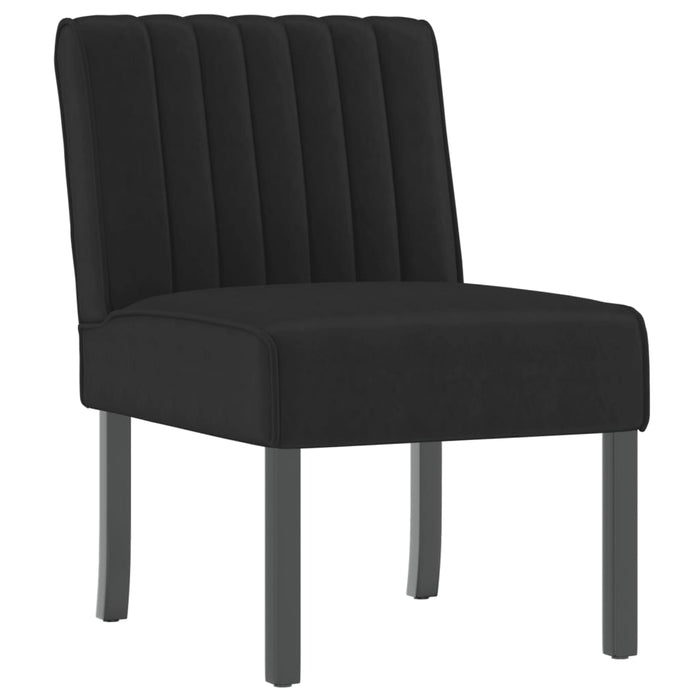Slipper Chair Black Velvet Tpxapa