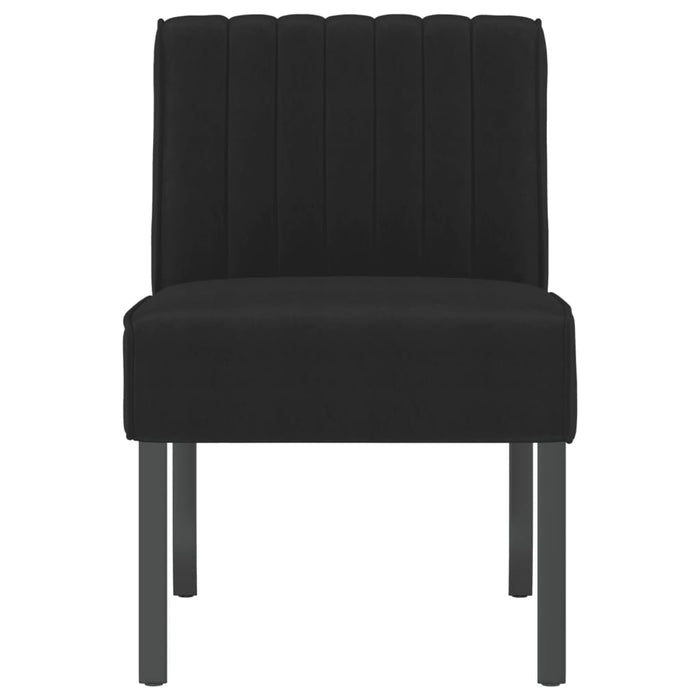 Slipper Chair Black Velvet Tpxapa