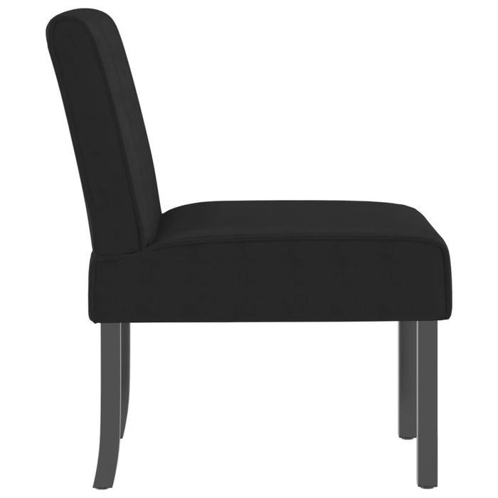 Slipper Chair Black Velvet Tpxapa