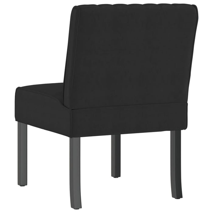 Slipper Chair Black Velvet Tpxapa