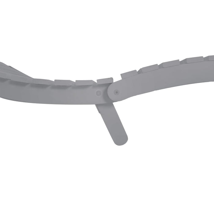 Sun Lounger Grey 184X55X64 Cm Solid Wood Acacia Tltxik