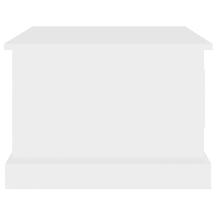 Coffee Table White 50X50X35 Cm Engineered Wood Nolxan