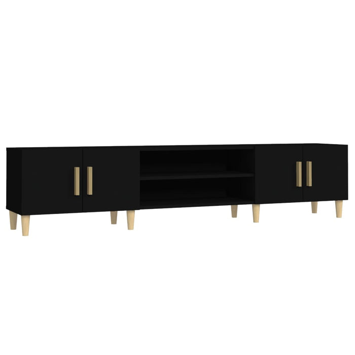 Tv Cabinet Black 180X31.5X40 Cm Engineered Wood Nolxpi