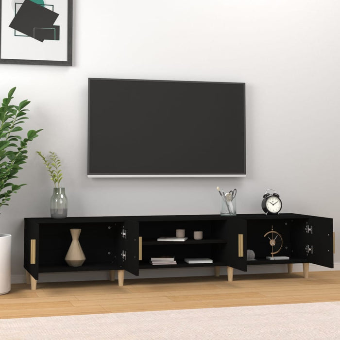 Tv Cabinet Black 180X31.5X40 Cm Engineered Wood Nolxpi