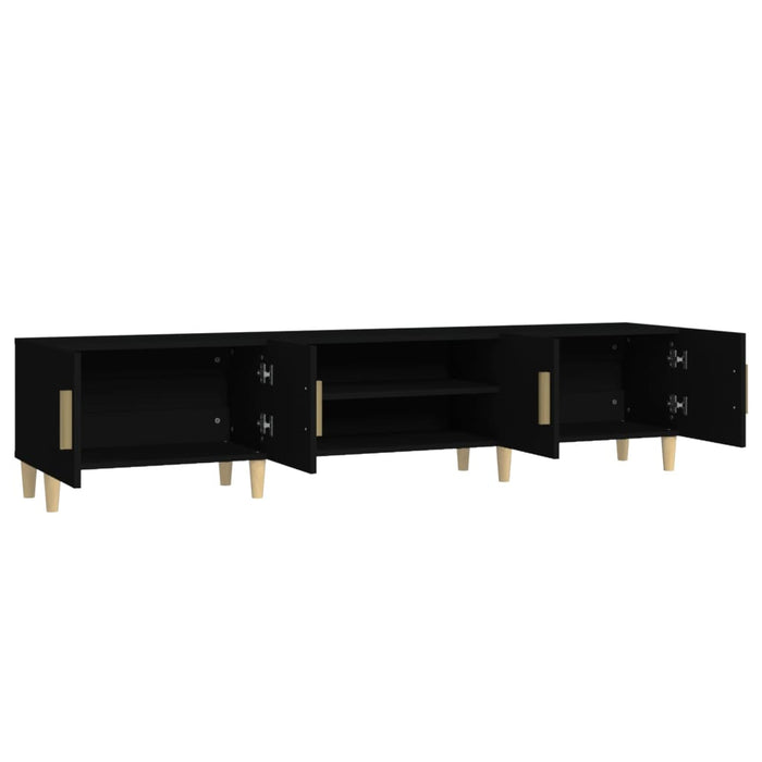 Tv Cabinet Black 180X31.5X40 Cm Engineered Wood Nolxpi