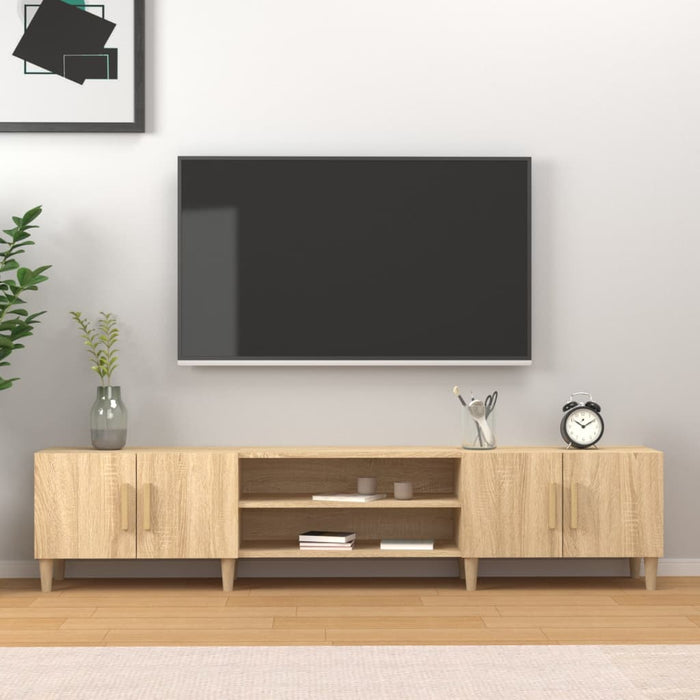 Tv Cabinet Sonoma Oak 180X31.5X40 Cm Engineered Wood Nolxpk