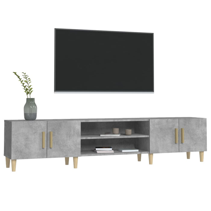 Tv Cabinet Concrete Grey 180X31.5X40 Cm Engineered Wood Nolxlb