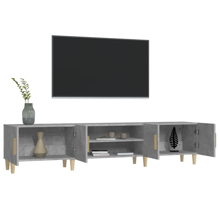 Tv Cabinet Concrete Grey 180X31.5X40 Cm Engineered Wood Nolxlb