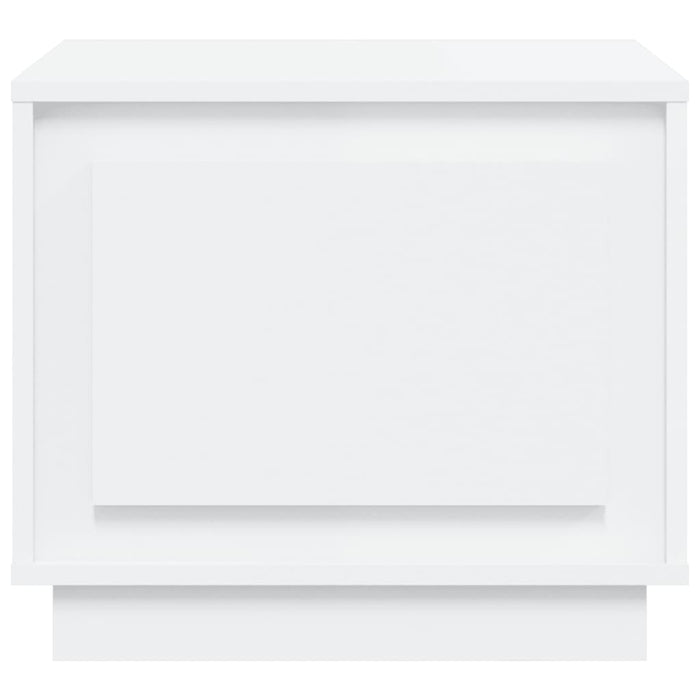 Coffee Table White 51X50X44 Cm Engineered Wood Noknln