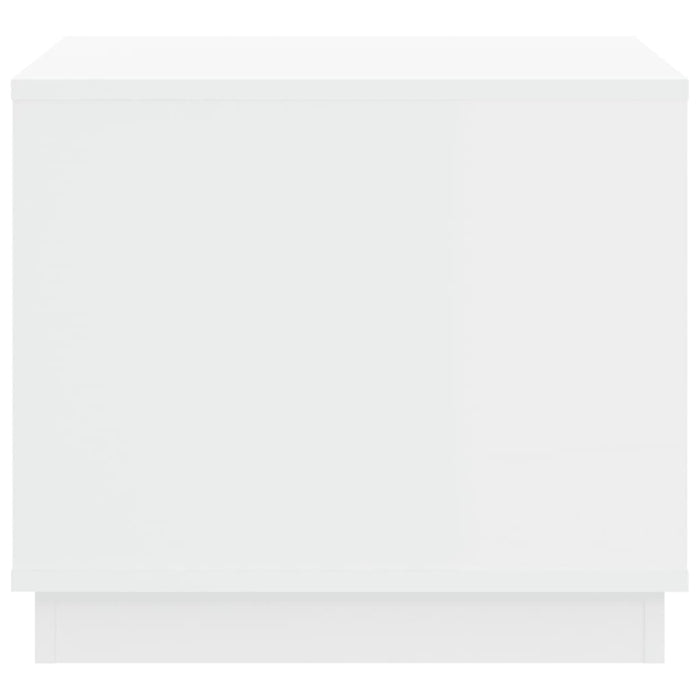 Coffee Table White 51X50X44 Cm Engineered Wood Noknln